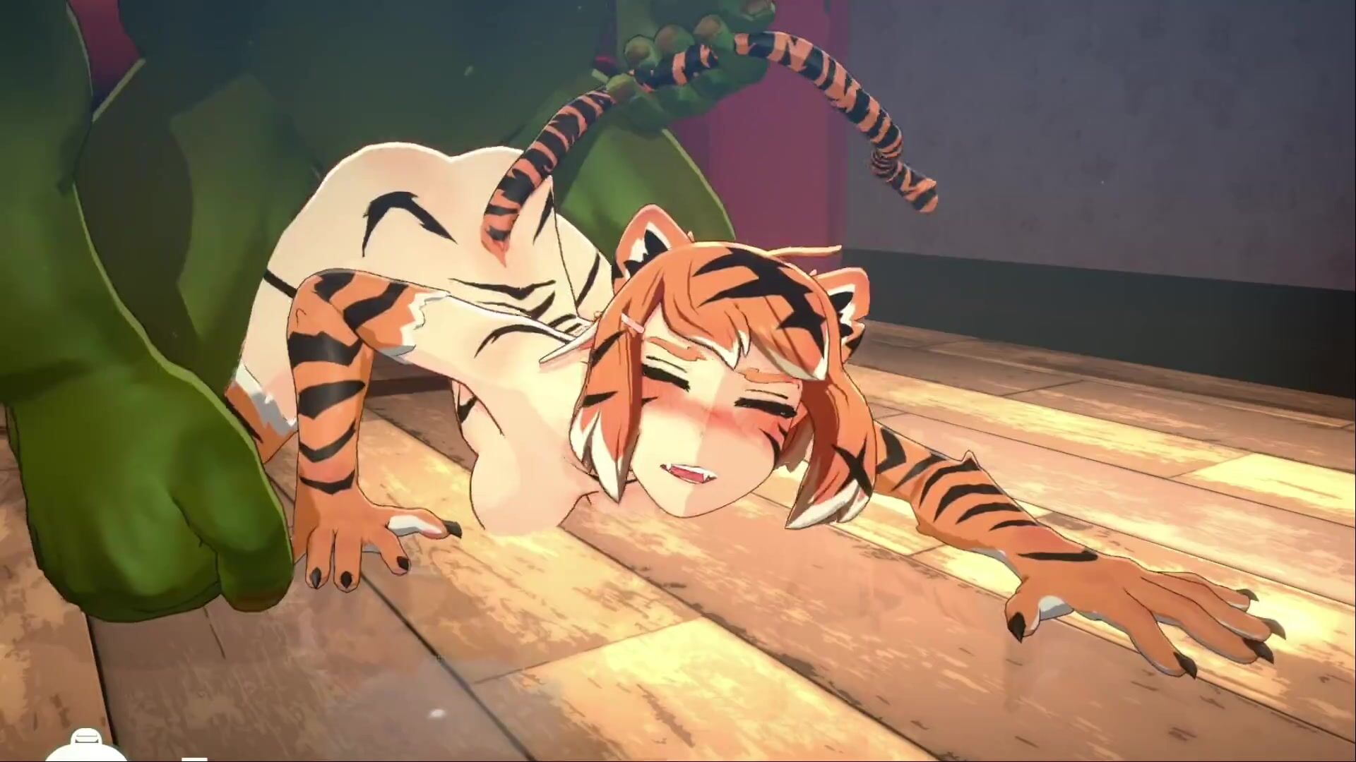 Furry Tiger Fucked By Big Dick Orc 3D Hentai - FAPCAT