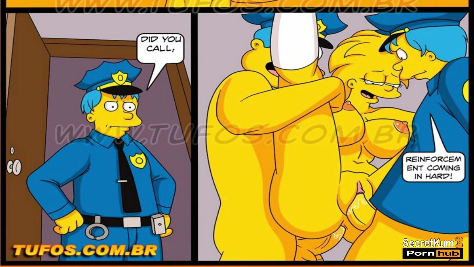 Cartoon Cop Fucking - The Simpsons - 18yo Teens Gangbanged By Police Officers At The Station -  FAPCAT