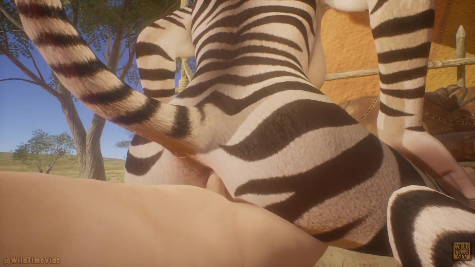 Furry African Porn - Safari Park With Horny Zebra Furry Girl - FAPCAT