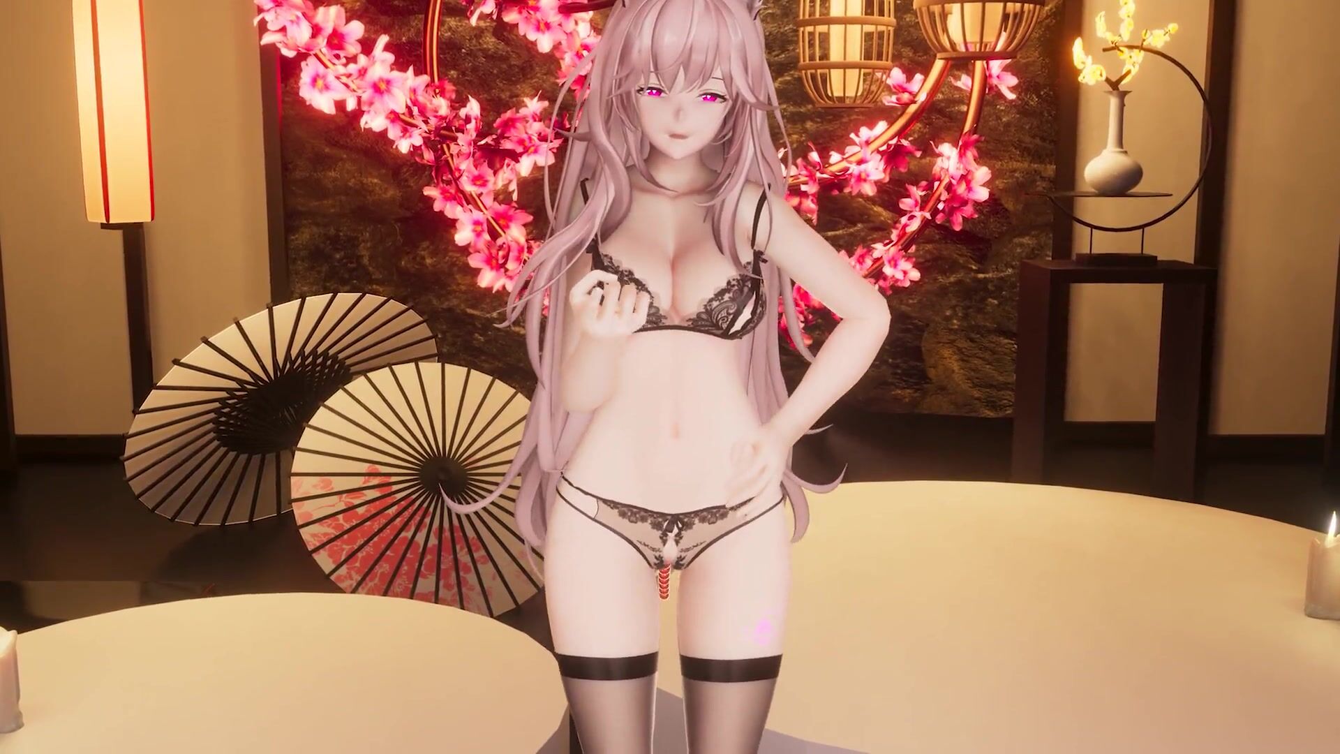 R18-MMD】Girls Frontline Neural Cloud Pascal 情趣内衣黑丝帕斯卡(Lips Animation Broken  Though) - FAPCAT